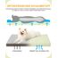 KSIIA Hundebett Orthopädisch Mittelgroße Hunde, Hundekissen Waschbar 75x47cm, Hundebetten mit Abnehmbarer Deckel, Hundematte Doppelseitig Wendbare, Grau