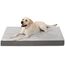 KSIIA Hundebett Orthopädisch Grosse Hunde, Hundekissen Waschbar 91x68cm, Hundebetten mit Abnehmbarer Deckel, Hundematte Doppelseitig Wendbare, Grau