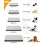 KSIIA Orthopädisches Hundebett Kleine Hunde, Hundekissen Waschbar 60x45cm, Hundebetten mit Abnehmbarer Deckel, Hundematte Doppelseitig Wendbare, Grau