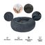 Hundebett Katzenbett Flauschig Rund aus Plüsch - Donut Kuscheliges Hundekissen Hundekorb Waschbar M/L/XL/XXL/3XL für Mittelgroße und Große Hunde, Katzen und Andere Haustiere (3XL-100cm, Dunkelgrau)