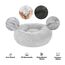 Hundebett Katzenbett Flauschig Rund aus Plüsch - Donut Kuscheliges Hundekissen Hundekorb Waschbar S/M/L/XL/XXL für Kleine, Mittelgroße und Große Hunde, Katzen und Andere Haustiere (S-40cm, Hellgrau)