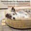 Pawk Orthopädisches Hundebett Grosse Hunde, Vierseitiges Nackenrolle Kissen Hundebett Orthopädisch, Memory Foam Hundekorb XL Wasserdicht rutschfest, Hundebetten Abnehmbar und Waschbar