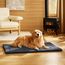 BEDSURE waschbar Hundematte Große Hunde - 121x76 cm Hundekissen waschbar für Grosse Hunde, Sherpa-Plüsch Hundebett XXL mit hochdichter Schaumstofffüllung, dunkelgrau