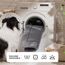 BEDSURE waschbar Hundematte Große Hunde - 104x69 cm Hundekissen waschbar für Grosse Hunde, Sherpa-Plüsch Hundebett groß mit hochdichter Schaumstofffüllung, grau