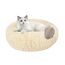 Nisrada Katzenbetten für Indoor-Katzen, 60cm Hundebett für kleine Melium große Hunde, waschbares, rundes Haustierbett für Welpen und Kätzchen mit Rutschfester Unterseite