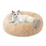 Nisrada Katzenbetten für Indoor-Katzen, 50cm, Hundebett für kleine Melium-große Hunde, waschbares, rundes Haustierbett für Welpen und Kätzchen, mit Rutschfester Unterseite
