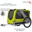DOGGYHUT® Premium XL 2 in 1 Hundefahrradanhänger & Jogger 23-45 kg Fahrradanhänger für Hunde Hundeanhänger für Fahrrad Jogger 80106 (GRÜN Lemon)