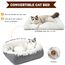MAIYADUO Weiches Katzenbett Waschbar 60x45 cm Plüsch Haustierbett für Katzen und Kleine Hunde, 2 in 1 Katzenbett Schlafsack Warmes Haus Katzenkissen Katzendecke Waschbares Nest Bett für Katzen