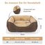 JOEJOY Hundebett Mittelgroße Hunde, Hundekorb Waschbar Flauschig, rutschfeste Plüsch Hundebetten, 63x53x20cm, Hundekörbchen für Kleine und Mittlere Hunde und Katzen