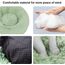 Nisrada Katzenbetten für Indoor-Katzen, 50cm, Hundebett für kleine Melium-große Hunde, waschbares, rundes Haustierbett für Welpen und Kätzchen, mit Rutschfester Unterseite