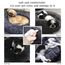 Hundebett Katzenbett Flauschig Rund aus Plüsch - Donut Kuscheliges Hundekissen Hundekorb Waschbar S/M/L/XL/XXL für Kleine, Mittelgroße und Große Hunde, Katzen und Andere Haustiere (XXL-80, Dunkelgrau)