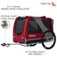 DOGGYHUT® Premium XL 2 in 1 Hundefahrradanhänger & Jogger 23-45 kg Fahrradanhänger für Hunde Hundeanhänger für Fahrrad 80106 (ROT)