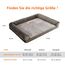 Amazon Basics XL Hundebett/Sofa in U-Form aus Schaumstoff, mit abnehmbarem, waschbarem Bezug, Taupe, 112 x 89 x 20 cm (L x W x H)