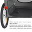 DOGGYHUT® Premium XL 2 in 1 Hundefahrradanhänger & Jogger 23-45 kg Fahrradanhänger für Hunde Hundeanhänger für Fahrrad 80106 (GRAU)