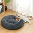 Nisrada Katzenbetten für Indoor-Katzen, 60cm Hundebett für kleine Melium große Hunde, waschbares, rundes Haustierbett für Welpen und Kätzchen mit Rutschfester Unterseite