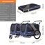 DOGGYHUT® Premium XL 2 in 1 Hundefahrradanhänger & Jogger 23-45 kg Fahrradanhänger für Hunde Hundeanhänger für Fahrrad 80106 (BLAU)