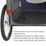 DOGGYHUT® Premium XL 2 in 1 Hundefahrradanhänger & Jogger 23-45 kg Fahrradanhänger für Hunde Hundeanhänger für Fahrrad 80106 (BLAU)