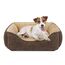 JOEJOY Hundebett Mittelgroße Hunde, Hundekorb Waschbar Flauschig, rutschfeste Plüsch Hundebetten, 63x53x20cm, Hundekörbchen für Kleine und Mittlere Hunde und Katzen