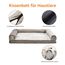 Amazon Basics XL Hundebett/Sofa in U-Form aus Schaumstoff, mit abnehmbarem, waschbarem Bezug, Taupe, 112 x 89 x 20 cm (L x W x H)