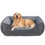 JOEJOY Hundebett Grosse Hunde, Hundekorb Waschbar Flauschig, Weiche Plüsch Hundebetten, 89x63x23cm, Hundekörbchen für Mittelgroße und Große Hunde und Katzen