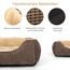 JOEJOY Hundebett Mittelgroße Hunde, Hundekorb Waschbar Flauschig, rutschfeste Plüsch Hundebetten, 63x53x20cm, Hundekörbchen für Kleine und Mittlere Hunde und Katzen
