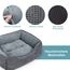 JOEJOY Hundebett Grosse Hunde, Hundekorb Waschbar Flauschig, Weiche Plüsch Hundebetten, 89x63x23cm, Hundekörbchen für Mittelgroße und Große Hunde und Katzen