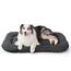 BEDSURE waschbar Hundekissen für Grosse Hunde - dünne Hundebette Grosse Hunde, Weiche und Bequeme Hundematte mit Rutschfester Unterseite- 120x74 cm, Dunkelgrau