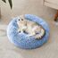 WESTERN HOME WH Beruhigendes Hunde- und Katzenbett, Anti-Angst-Donut-Kuschelbett, wärmendes, gemütliches, weiches rundes Bett für kleine und mittelgroße Hunde und Katzen