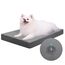 Favodormir Orthopädisches Hundebett Hunde 73x45cm,Abnehmbare Wassericht Kunstleder-Hülle Hundekissen Hundematratze für Hunde,Komfortable & Kühlende Für Innen- Und Außenbereich,Grau