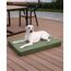 Favodormir Orthopädisches Hundebett Grosse Hunde 111x81cm,Abnehmbare Wassericht Kunstleder-Hülle Hundekissen Hundematratze für große Hunde,Komfortable & Kühlende Für Innen- Und Außenbereich,Grün