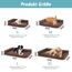 COZY KISS Orthopädisches Hundebett, 19cm Dicke Hundesofa für Mittelgroße Hunde, Abnehmbar und Waschbar Hundecouch, rutschfeste Unterseite, Wasserdichtes Innenfutter, Braun,76x51x19cm