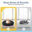 LUOJINYI Hundebett Flauschig, Hundekissen Rund Haustierbett Donut Katzenbett Waschbar mit rutschfestem Boden für große, mittelgroße & kleine Hunde, 70 cm, Marineblau