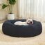 LUOJINYI Hundebett Flauschig, Hundekissen Rund Haustierbett Donut Katzenbett Waschbar mit rutschfestem Boden für große, mittelgroße & kleine Hunde, 50 cm, Marineblau