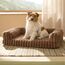 BEDSURE orthopädisches Hundebett für mittelgroße Hunde - 76x51x16.5cm wasserdichtes Hundesofa mit Memory-Schaum & Eierkarton-Schaum, waschbarer und Abnehmbarer Cordbezug Hundecouch, Kamelbraun