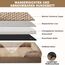 JOEJOY XXL Orthopädisches Hundebett, XXL waschbares Katzenbett Hundekissen mit Wabenstruktur und abnehmbarem wasserdichte Fütterung Schaumstoff hundebett orthopädisch Braun
