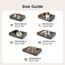 BEDSURE orthopädisches Hundebett für mittelgroße Hunde - 76x51x16.5cm wasserdichtes Hundesofa mit Memory-Schaum & Eierkarton-Schaum, waschbarer und Abnehmbarer Cordbezug Hundecouch, Kamelbraun