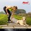 flexi® Giant S/M | 8m Gurt Roll-Leine für Hunde bis 25 kg | schwarz/neon-gelb | ausziehbare Hundeleine | Gewicht 438.4 gr | Maße 15.3 x 19.2 cm