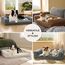 BEDSURE orthopädisches Hundebett Grosse Hunde - 106x76x18cm wasserdichtes Hundesofa mit Memory-Schaum & Eierkarton-Schaum, waschbarer und Abnehmbarer Cordbezug Hundecouch, grau