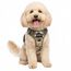 Funfox Hundegeschirr Kleine Hunde [S] - Anti Zug Welpengeschirr mit Griff & Ringreflektoren, Atmungsaktives Verstellbares No Pull Brustgeschirr für Kleine Mittelgroße Hunde Outdoor Kampfuniformgrün