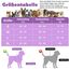 Funfox Hundegeschirr Mittelgroße Hunde [M] - Verstellbares Anti-Zug Brustgeschirr mit Griff & Reflektorstreifen, Atmungsaktives No Pull Hundegeschirr für Grosse/Kleine Hunde Outdoor Lavendel