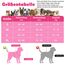 Funfox Hundegeschirr Mittelgroße Hunde [L] - Verstellbares Anti-Zug Brustgeschirr mit Griff & Reflektorstreifen, Atmungsaktives No Pull Hundegeschirr für Grosse/Kleine Hunde Outdoor Rosa
