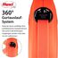 flexi® Xtreme L Gurt 8 m schwarz/orange, Roll-Leine für Hunde bis 55 kg