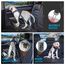IOKHEIRA Hunde Sicherheitsgurt für Auto, Hundegurt fürs Auto Sicherheitsgeschirr Einstellbarer mit Universalstecker & Befestigung der Verriegelungsstange (Mitternacht)