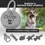Hundemarke mit Gravur | Hundezubehör | Hundemarke personalisiert | Hundehalsband mit Namen | ⌀30mm | Edelstahl | Für Hundehalsband personalisiert | Katzen | Hunde | Tiere