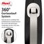 flexi® Comfort L Gurt 8 m schwarz, Roll-Leine für Hunde bis 50 kg