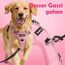 Funfox Hundegeschirr Mittelgroße Hunde [L] - Verstellbares Anti-Zug Brustgeschirr mit Griff & Reflektorstreifen, Atmungsaktives No Pull Hundegeschirr für Grosse/Kleine Hunde Outdoor Rosa