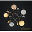 TMT Hundemarke mit Gravur Edelstahl-Hunde-Anhänger | wetterfest, matte Oberfläche | Roségold, Gold, Silber | Hundehalsband mit Namen und Telefonnummer, Hundemarke personalisiert mit Symbolen