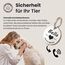 Hundemarke mit Gravur - Personalisiert - Edelstahl - ⌀30mm - Silber - Namensschild für Halsband - Dog Tag - Anhänger Marke für Hunde - mit Symbolauswahl - Tiermarke für Hunde, Katzen, Welpen, Pferde