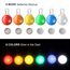 Leuchtanhänger Hund 6er, LED Blinklicht Anhänger für Hundehalsband, Hunde Leuchthalsband, Hundelicht für Hunde Geschirre, Halsband & Leinen, Blinklicht Schulranzen Licht Kinder, Leuchtband 3 Blinkmodi