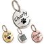 Hundemarke mit Gravur - Personalisiert - Edelstahl - ⌀30mm - Silber - Namensschild für Halsband - Dog Tag - Anhänger Marke für Hunde - mit Symbolauswahl - Tiermarke für Hunde, Katzen, Welpen, Pferde